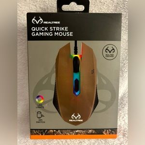 Vivitar-RealTree Quick Strike Gaming Mouse with DPI Switch LED RBG lights-Corded